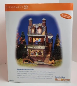 NEW Department 56 HELGA'S HOUSE Of FORTUNES Snow Village Halloween WATCH VIDEO - Picture 1 of 15