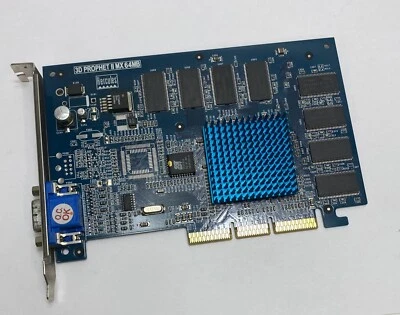 64MB Hercules 3D PROPHET II MX GeForce 2 VGA AGP Graphics Video Card - Image 1 of 4