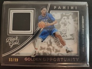 2016-17 Panini Black Gold Collegiate Golden Opportunity /99 Jahlil Okafor DUKE