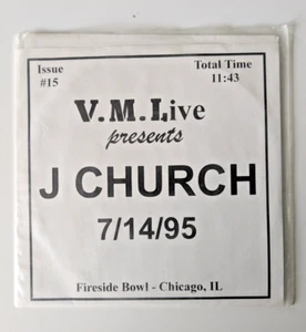 J CHURCH Live at the Fireside Bowl-Vinyl 7" A SUPE Rarity 1995 ORIGINAL release! - Picture 1 of 2