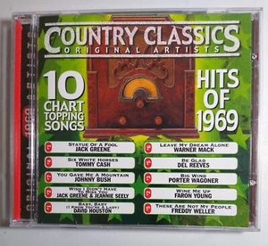 Country Music Cd Various Artists - Country Classics - Hits Of 1969 - Picture 1 of 3