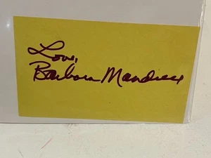 Barbara Mandrell Country Sänger handsignierte Karteikarte geschnitten - Bild 1 von 2