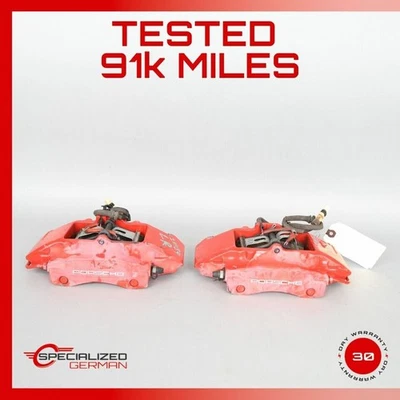 2000-2012 Porsche Boxster Cayman Rear Brake Calipers Brembo Pair Red OEM Used - Image 1 of 4