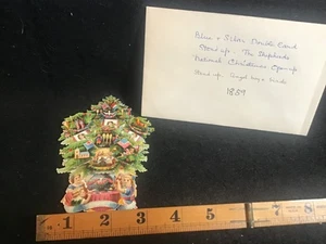 AMAZING RARE Antique 1859 Christmas Greeting Cards 3-D stand up MUST SEE - Bild 1 von 8