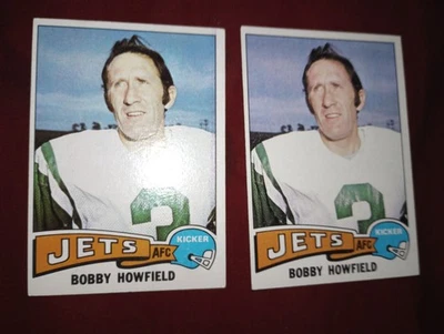 1975 topps #232 Bobby Howfield New York Jets Excellent cards ( you receive both) - Image 1 of 4