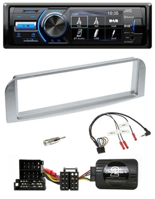 JVC Bluetooth Lenkrad USB DAB Autoradio für Alfa 147 GT silbergrau - Bild 1 von 4