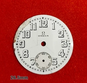 Esfera/esfera OMEGA esmaltada blanca 26,5 mm para aficionados  - Imagen 1 de 2