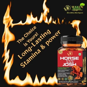 Horse XXX Josh Ultra Premium | 1700mg Strength, Energy & Vitality 60 Caps - Picture 1 of 9