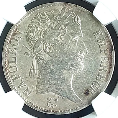 1808A Francia 5 F, NGC XF detalles, bonita moneda de plata #1981, # 64-12 Foto 1 de 4