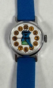 Vintage 1970's Bradley Cookie Monster Watch Sesame Street Manual Wind Up Watch - Picture 1 of 13
