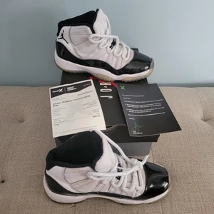 Nike Air Jordan Retro 11 Low BG “Concord” Black White 528896-153 Youth Size 5Y - Picture 1 of 9