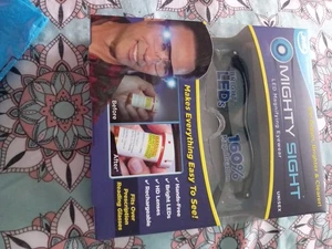 MIGHTY SIGHT LED MAGNIFYING EYEWEAR HD RECHARGEABLE GLASSES - AS SEEN ON TV UK - Picture 1 of 7