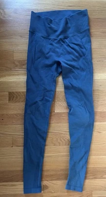 Legging acanalado para mujer Lululemon talla 10 azul mezcla de lana entrenamiento informal Foto 1 de 3