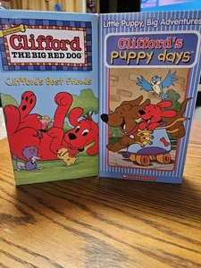 Clifford The Big Red Dog Vhs &Clifford Puppy Days Vhs Hard To Find Oop - Picture 1 of 10