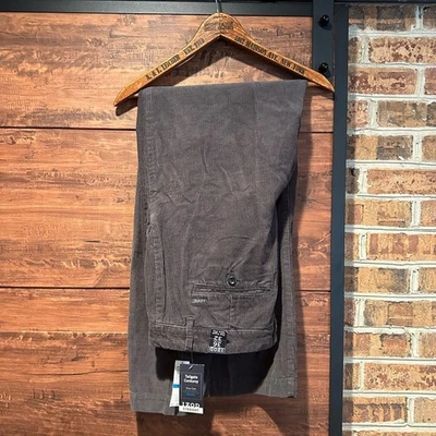 Pantalones de mezclilla droit pana pierna recta gris IZODGris nuevos con etiquetas talla 36 (17) Foto 1 de 4