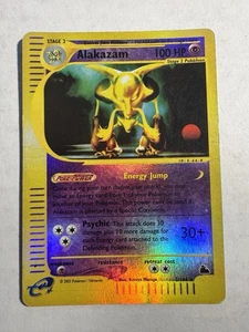 Alakazam 02/144 Skyridge Holograma Inverso Lector Electrónico Tarjeta Pokémon MP - Imagen 1 de 2