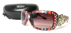 Gafas de sol Montana West montura de diseño tribal con pedrería lateral y tachuelas - Imagen 1 de 9