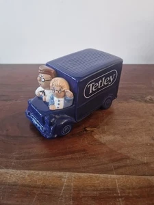 Vintage WADE Tetley Tea Folk Delivery Van Ceramic Money Box, Piggy Bank,1999.VGC - Foto 1 di 6