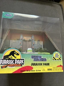 2023 Jurassic Park 30th Anniversary Nano Scene w/Diecast Vehicles, Neu - Bild 1 von 7
