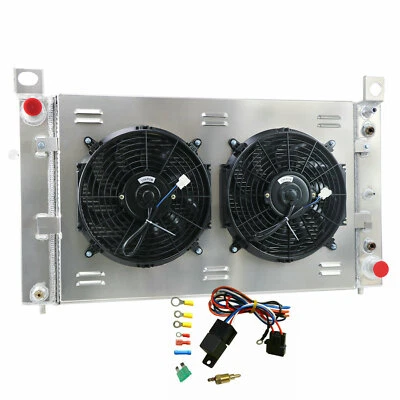 For 1999-2013 Chevy Silverado 1500 2500 3 Rows Aluminum Radiator+Shroud Fan NEW Foto 1 de 4