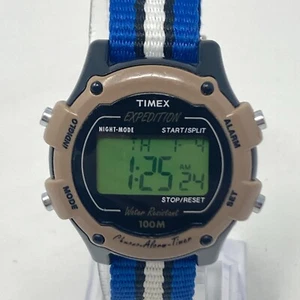 Vtg Timex Expedition Digital Watch Women 34mm Day Date Alarm New Battery 2000 - Picture 1 of 20