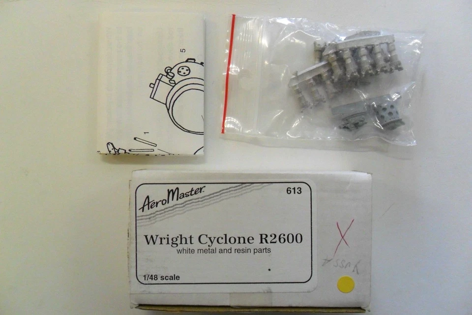 AERO MASTER 1:48 KIT PARTI IN METALLO E RESINA WRIGHT CYCLONE R2600  ART AMD 613 - Immagine 1 di 1