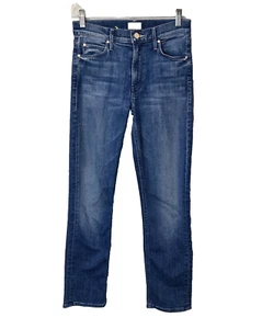 Mother Jeans Womens 25 Dazzler Ankle Mid Rise Cherry Picking Embroidered - Picture 1 of 12