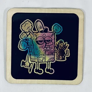 SALE - 6 X 6 Framed Color Laser Engraved Art, Stoner Bob Square Pants - Picture 1 of 1