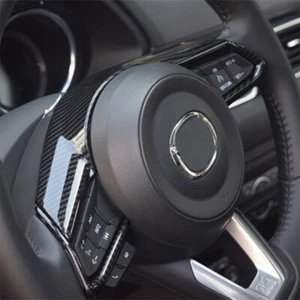Steering Wheel Trim Button Decoration Cover Sticker Frame for Mazda CX-5 17 18 - Picture 1 of 5