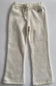 Baby Gap Girls Fleece Pants Sweatpants Bootcut Ivory Soft Size 5 Years NWT - Picture 1 of 2