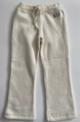Baby Gap Girls Fleece Pants Sweatpants Bootcut  Ivory Soft  Size 5 Years NWT - Image 1 of 2