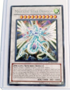 Yu-Gi-Oh Majestic Star Dragon TTCG 1996 DP10-EN017 Silver Lettering - Picture 1 of 2