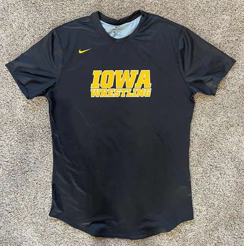TEAM ISSUED Nike Iowa Hawkeyes Wrestling Compression Training T-Shirt Mens 3XL Cover