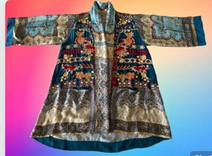 JOHNNY WAS EMBROIDERED PATCHWORK KIMONO CARDIGAN JACKET SIZE XS - Picture 1 of 8