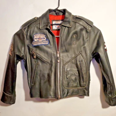 Chaqueta de moto de cuero Vanguard - grande para hombre Foto 1 de 4