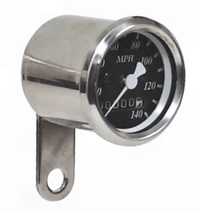 Mini velocímetro de acero inoxidable para 81-84 Harley Sportster XL 48045 - Imagen 1 de 1