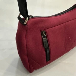 Miu Miu Shoulder Bag Archive Burgundy Black Handle Polyester Women's Used - Picture 1 of 5