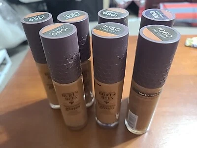 (7) Burt's Bees Goodness Glows Liquid Foundation, 1 oz  1060 Chestnut Bottles - Image 1 of 4