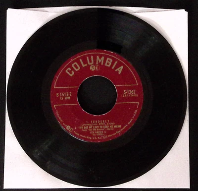LES BROWN TENDERLY/I'VE GOT MY LOVE TO KEEP ME WARM/SLAUGHTER.VINYL 45 VG 38-199 - Image 1 of 2
