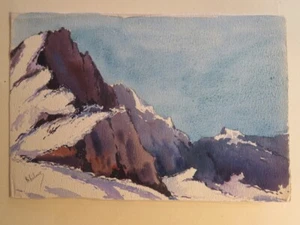 Robert LALOUE 1884-1929 DESSIN AQUARELLE PAYSAGE MONTAGNE ALPES SAVOIE SUISSE e - Imagen 1 de 4
