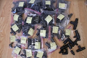 HUGE LOT 125 Uponor ProPEX ELBOW TEE ADAPTERS 1/2 3/4 1 1/4 1.5" PEX BLACK Alloy - Picture 1 of 5