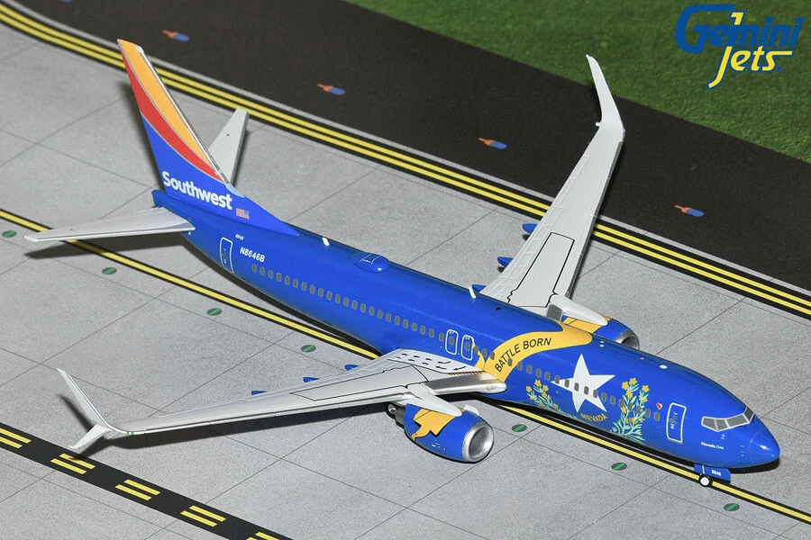 Boeing 737-800 Aircraft Southwest-Nevada One 1/200 By Geminijets G2swa1267