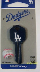 LOS ANGELES DODGERS KWIKSET KW1 HOUSE KEY BLANK - Picture 1 of 1