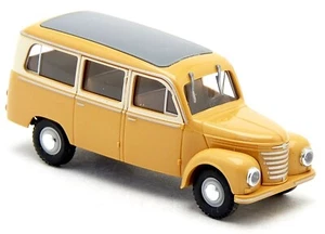 Busch 51252 - Barkas Framo V901 / 2 Bus braun beige neutral DDR - 1:87 H0 - Picture 1 of 3