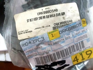 New OEM MOPAR SEATBELT ORK88BD5AB Rear Belt RH/LH New - Picture 1 of 5