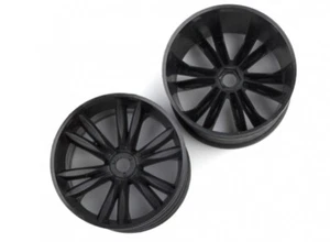 BASHER BSR BERSERKER 1/8 TRUGGY WHEELS RIM PAIR 17MM HEX BLACK 106X78MM RC TRUCK - Picture 1 of 1