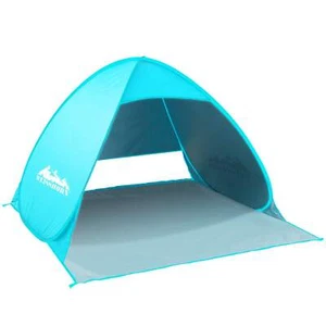 Weisshorn Pop Up Beach Tent Camping Hiking 3 Person Sun Shade Fishing Shelter - Picture 1 of 7