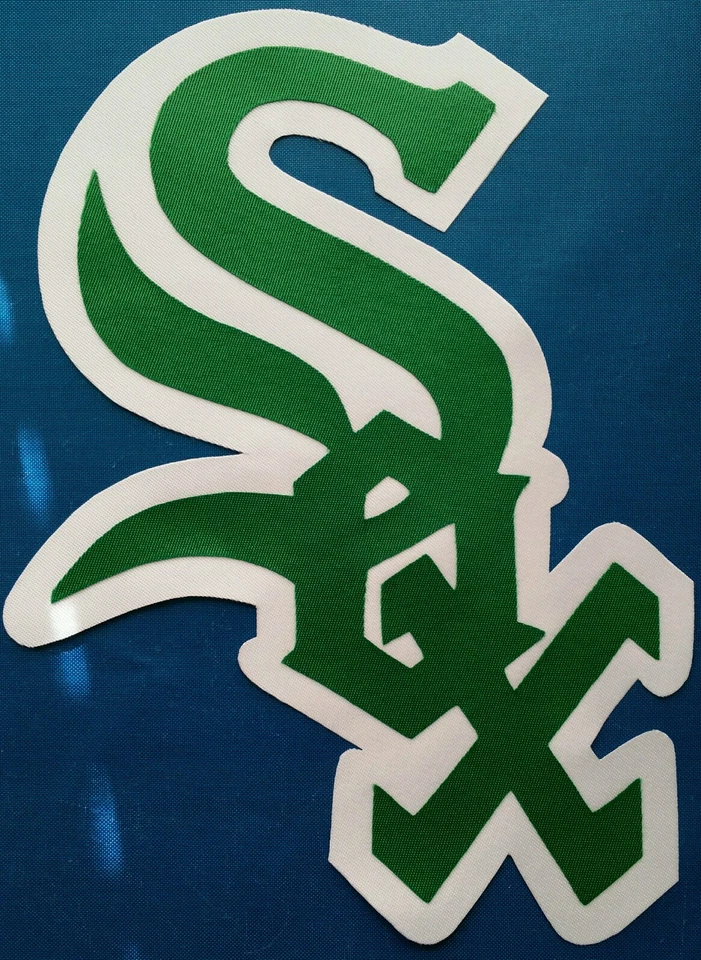 HUGE CHICAGO WHITE SOX IRON-ON PATCH - 6" x 8.5" - Image 1 of 1