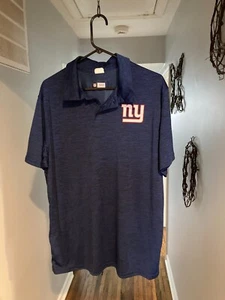 New York Giants leichtes anthrazitblaues Polo - Größe L / Large - NFL - Bild 1 von 3