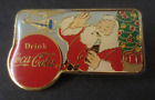 Coca-Cola Santa with helicopter Lapel Pin 1962 Haddon Sundblom Ad